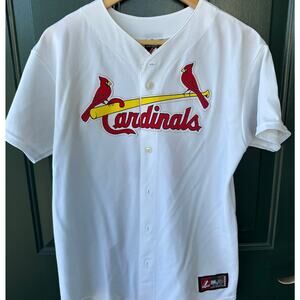 Vintage Majestic St. Louis Cardinals Jersey Freese 23 White XL Fits Like L USA